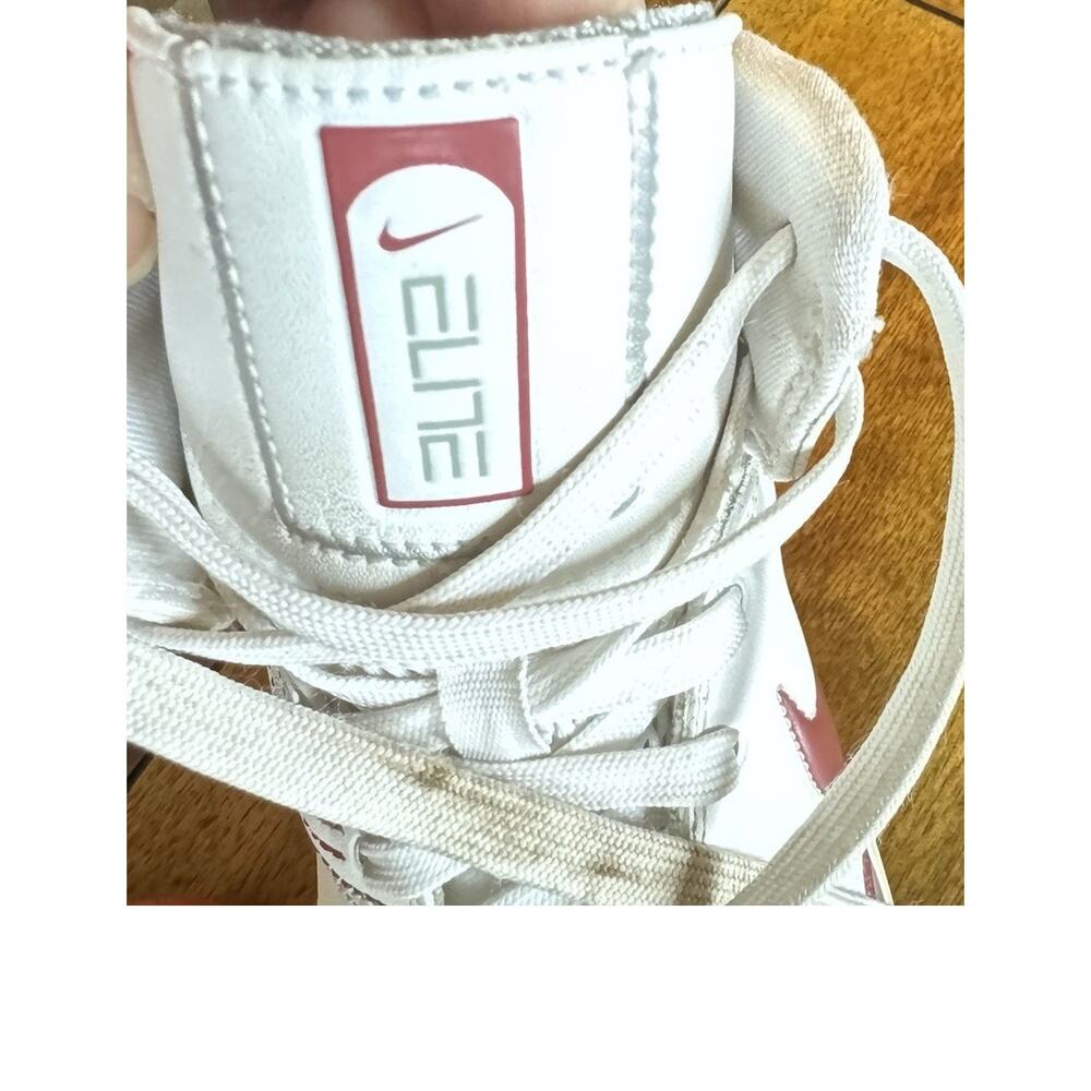 Vintage Y2K 2008 Nike Elite Basketball Shoes White Red Women’s 7.5 324831-103 - Picture 10 of 12
